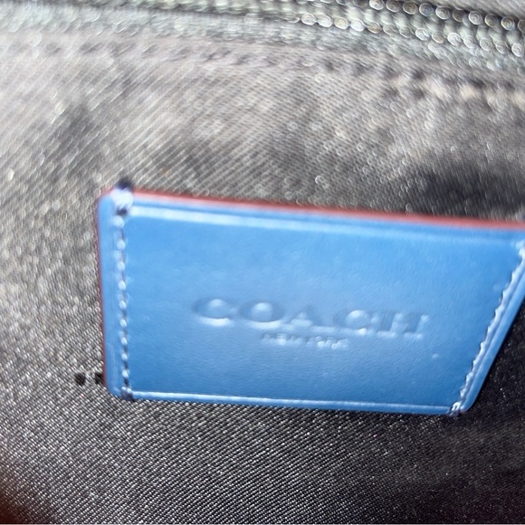 Coach Blue Leather Dylan 27 Messenger Briefcase - Picture 7 of 7